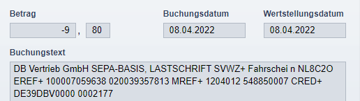 bank account statement 02